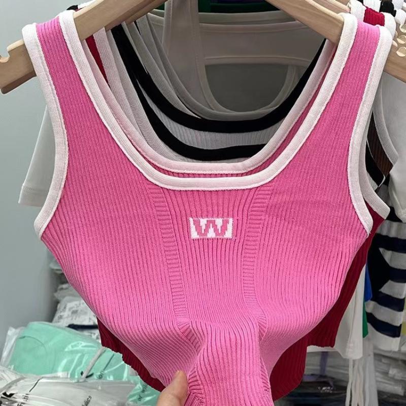 New Irregular Vest Suspender Women's Summer Clothing with Short Hot Girl Top Base Shirt