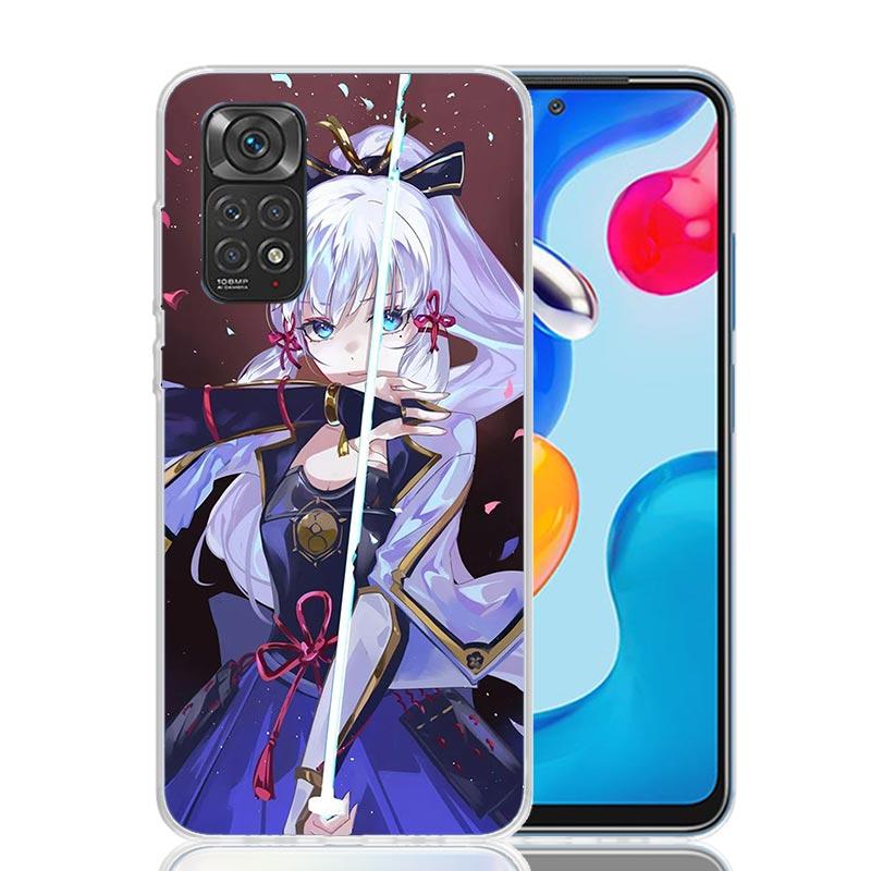 

Genshin Impact Kamisato Ayaka Phone Case For Xiaomi Redmi Note 13 14 15 Pro Plus 12S 12 14S 11S 11E 10 10S 11 11T 5G 4G Cover Co Note 14 Pro Plus