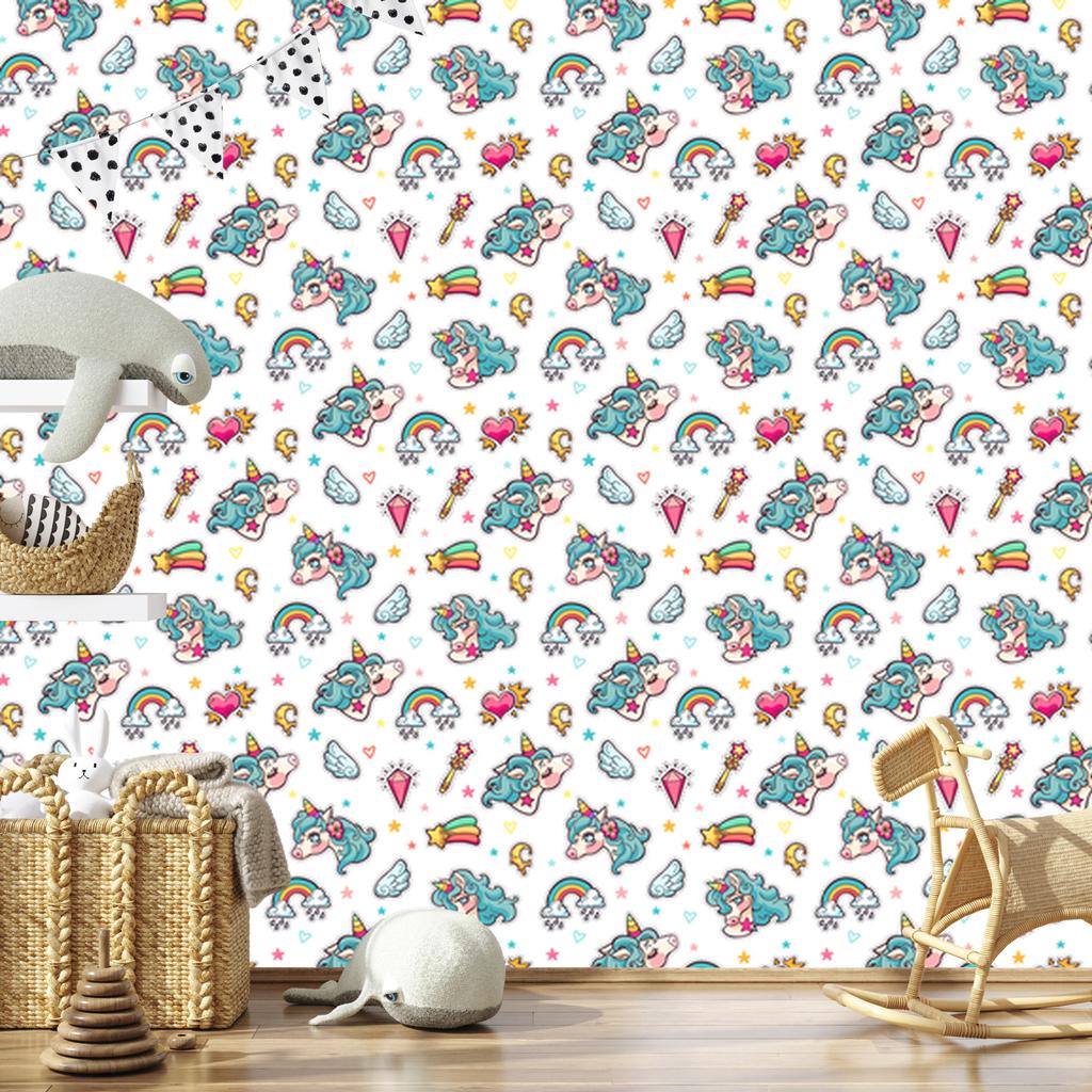 Magical Unicorns Wallpaper for Living Room and Bedroom 50x1000