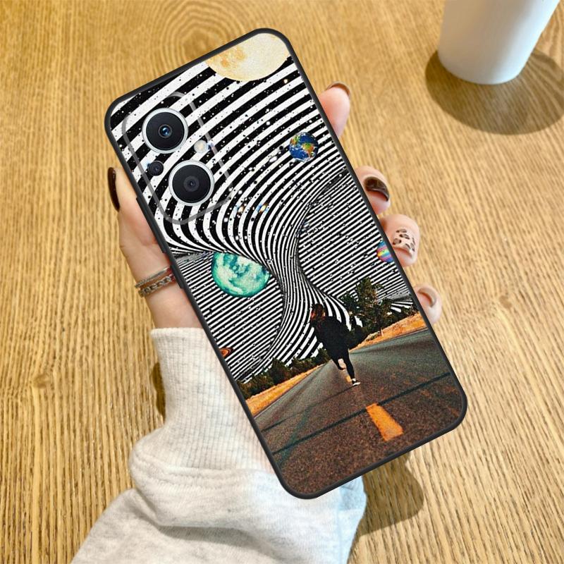 Art Aesthetic Trippy Psychedelic Funda For OPPO Reno 14 F 10 11 12 13 Pro 13F 12F 11F 7 8 Lite OPPO Find X6 X5 X8 X9 Pro Case