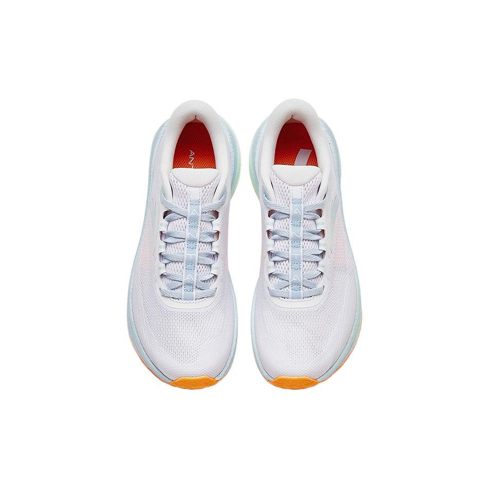 Anta Slip Resistant Lightweight Low Top Running Shoes Women sneaker White Blue 122335585-2