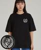 ASTRAL PROJECTION Shield Emblem Round Neck 40-Count Double-Weave Cotton Short Sleeve T-Shirt_Black