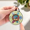 Rotating Animal Keychain for Book Lovers - Fun Librarian Pendant Gift