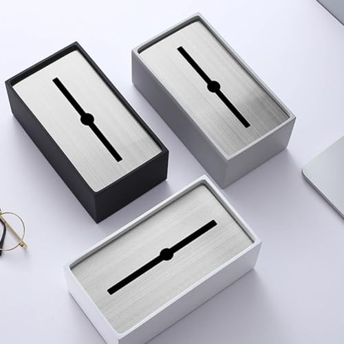Stylish tissue case, tissue box, tissue holder, tissue cover, simple, cute, luxurious, heavy, stylish stainless steel plate with a cement and concrete