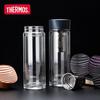 Thermos Стеклянная бутылка для чая и воды с двойными стенками и инфузером, 400 мл