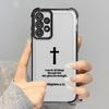 Simple Christian Cross Phone Cover Funda Case for Samsung Galaxy A33 A50 A23 A51 A16 A06 A14 A04 A54 A34 A12 A03 A15 A05 A24 A52