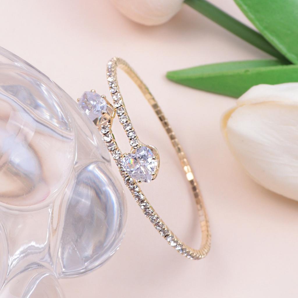 New Fashionable and Elegant Claw Chain Pearl Full Diamond Multi Layer Bracelet Wrapped Spiral Bracelet