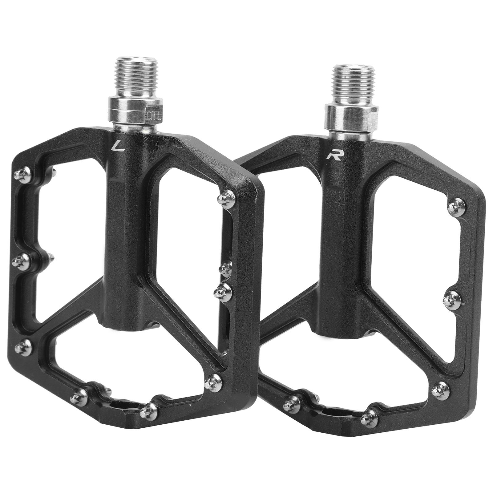 

1 пара педалей для горного велосипеда ZTTO, алюминиевый сплав, нескользящие плоские педали для велосипеда(красный )