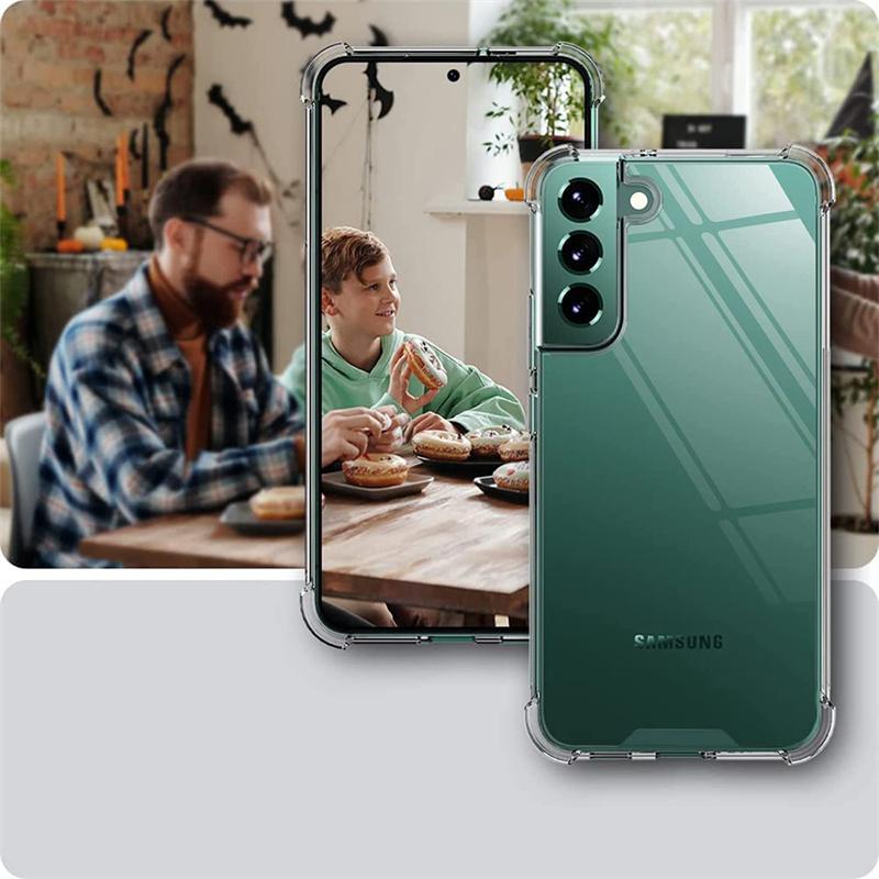 Průhledný silikonový měkký kryt pro Samsung Galaxy F13 F15 F23 F52 F55 F62 Note 8 9 Note 10 Note 20 Ultra Nárazuvzdorný kryt s nárazníkem