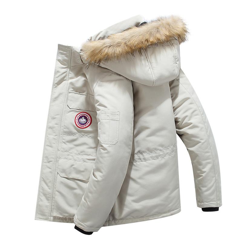 Winter Men's Hooded Cotton-padded Clothes Are Windproof, Cold-proof and Warm, Casual and Loose Large-size Cotton-padded Jackets.