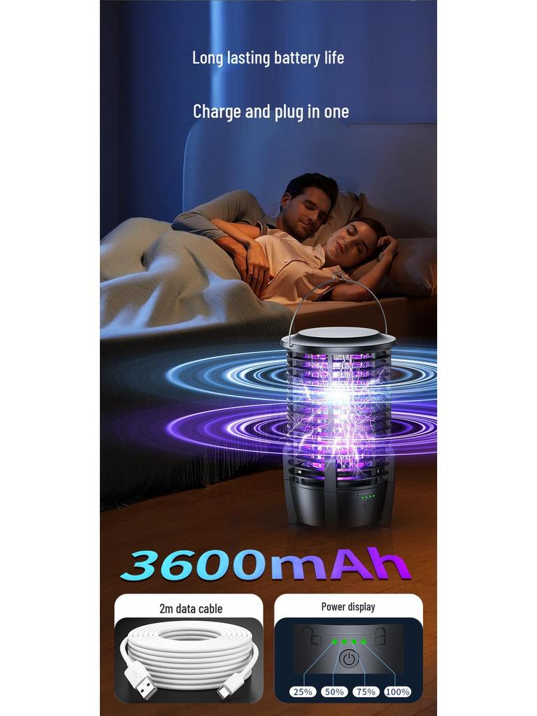 2024 Portable Waterproof Electric Mosquito Killer Lamp for Outdoor Camping and Gardens