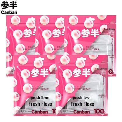 Senban Peach Dental Floss Picks