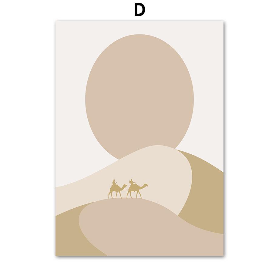 Girl Desert Henri Matisse Korallblomma geometri affischer och tryck Väggkonst Canvasmålning för vardagsrum Dekorativa bilder