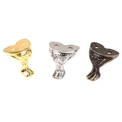 8Pcs Antique Jewelry Gift Box Wood Case Decorative Feet Leg Corner Protector
