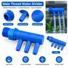 Plastic Aquarium Fish Tank Hose Connector Y Type Hose Splitter  for Water Piping