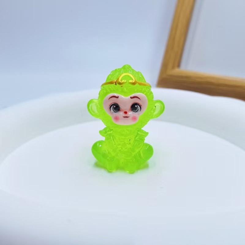 Svietiaci 3D Opičí kráľ Sun Wukong DIY Šperkové doplnky Malý darček Prívesok do auta