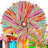 40/80/120pcs 26cm Strip Balloon with Mini Pump Colorful Artistic Balloon Birthday Party Festival Background Decoration Props
