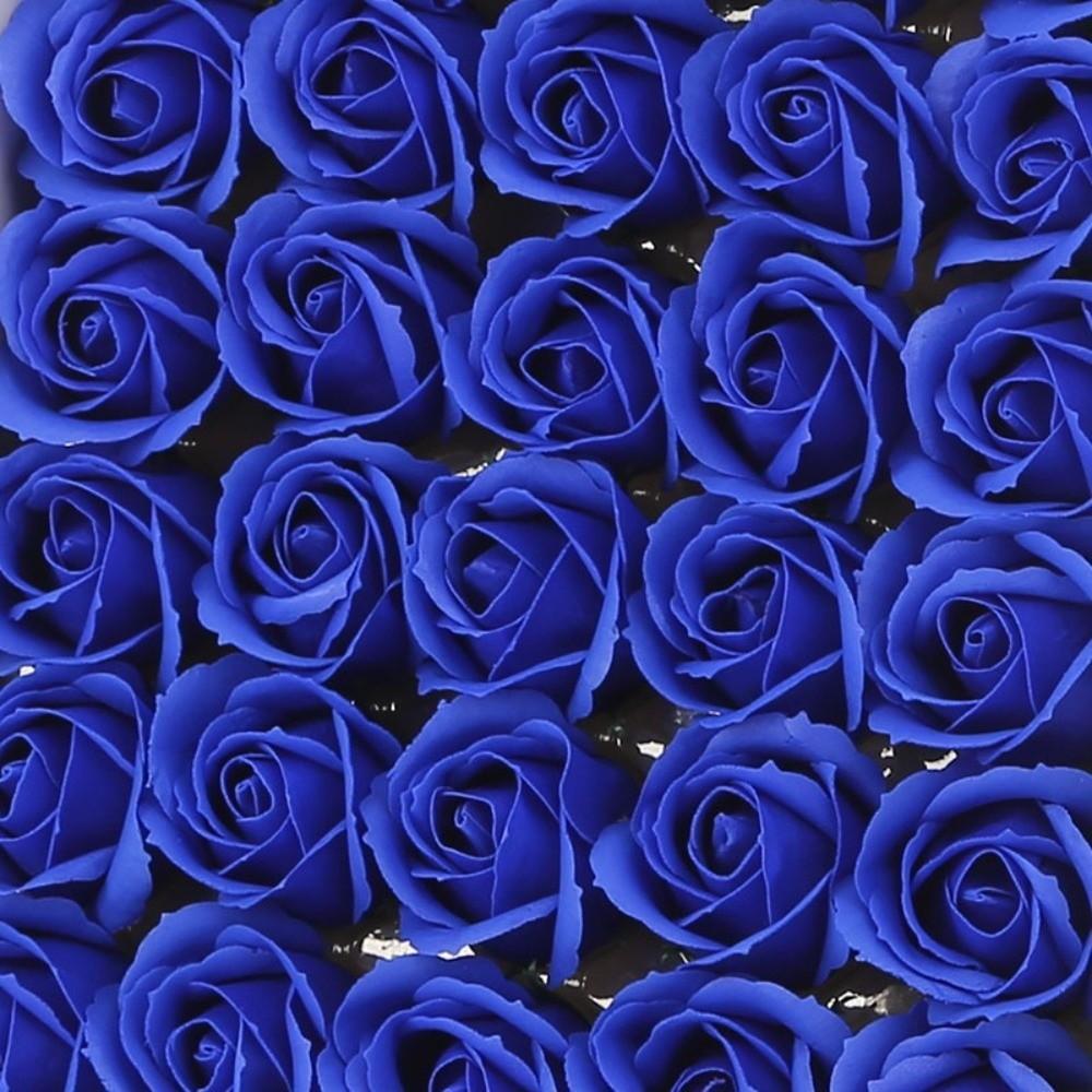 50Pcs Handmade Soap Rose Flower Three Layer Rose Wreath Making Artificial Rose Flowers Realistic Floral DIY Flower Head
