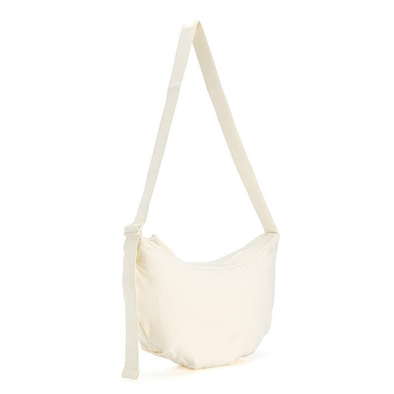 New FILA Fitness Fabric Dumpling Bag, Crossbody Bag, Shoulder Bag Women's Heron White A13W531165FWT