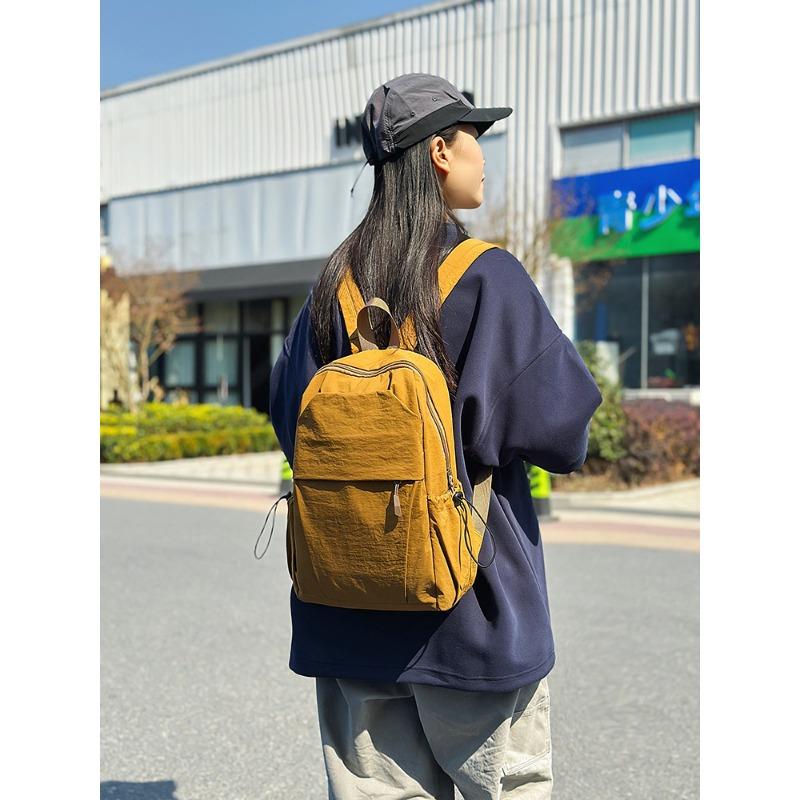 

Новый повседневный уличный рюкзак новый дорожный рюкзак для пары модная и легкая студенческая сумка жёлтый