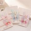 Gradient 3D Double-Layer Butterfly Hair Clip for Women – Stylish Side Bangs Accessory