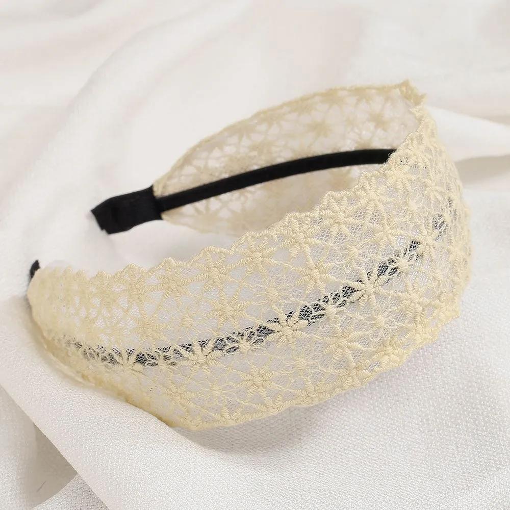 Daily Headband Designer Headband Angel Shushu Oriental Lace Hairband Ivory Ju Vidastory