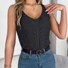 Tees Neck Sleeveless Women V Solid Color T Shirt Ladies Tee Shirt Street Knitwear Wear Top