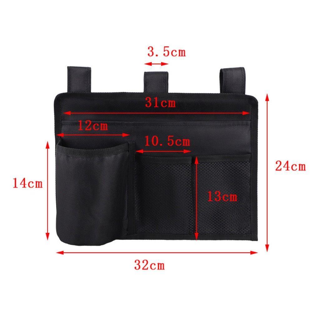 Multi-Pocket Storage Hanging Bag Nylon Bedside Storage Bag New Bed Rails Storage Bag