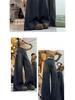 High-Waist Straight Leg Wide Jeans - Petite, Locker, Schlankmachend, Herbst/Winter Stil, Bodenlange Hose für Damen