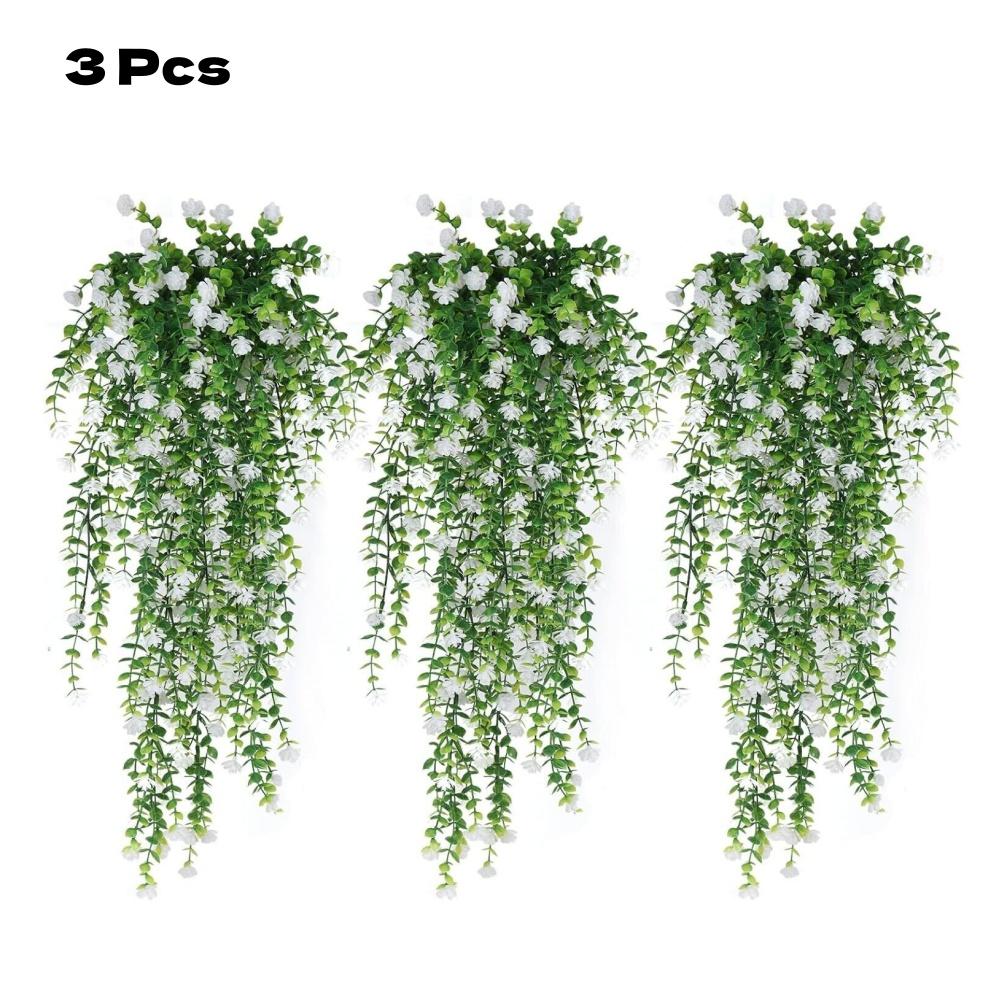 

3Pcs Artificial Hanging Flower Fake Eucalyptus Plant Outdoor Home Garden Decor