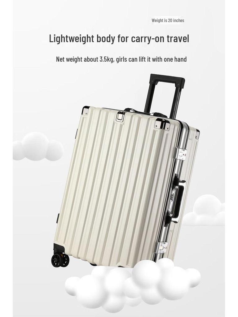 24-Inch Universal Wheel Trolley Suitcase for Family Travel