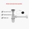 Kitchen Sink Pvc P-Trap Set For Lavatory Kitchen Sink Heavy Duty Anti-Clog Drain Trap