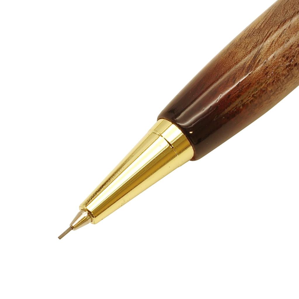 Shape Musical Instrument Paint Wooden Shaft Mechanical Knock Gift TGT202 Pencil, Type, 0.5mm [Walnut]