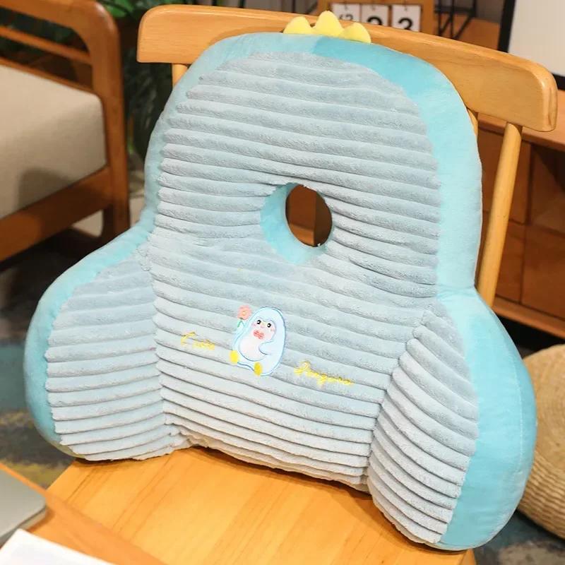 

Cartoon Lovely Stripe Plush Pillow Office Lunch Break Sleep Headrest Home Furnishings Bedhead Sofa Chair Soft Seat Cushion 50x45cm