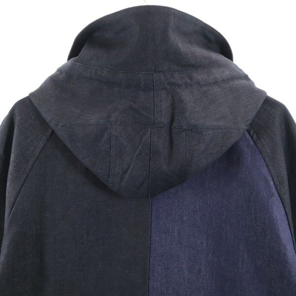 Brand new HB Big Hood Silky Denim Mod coat M Long coat Denim jacket Men's Used