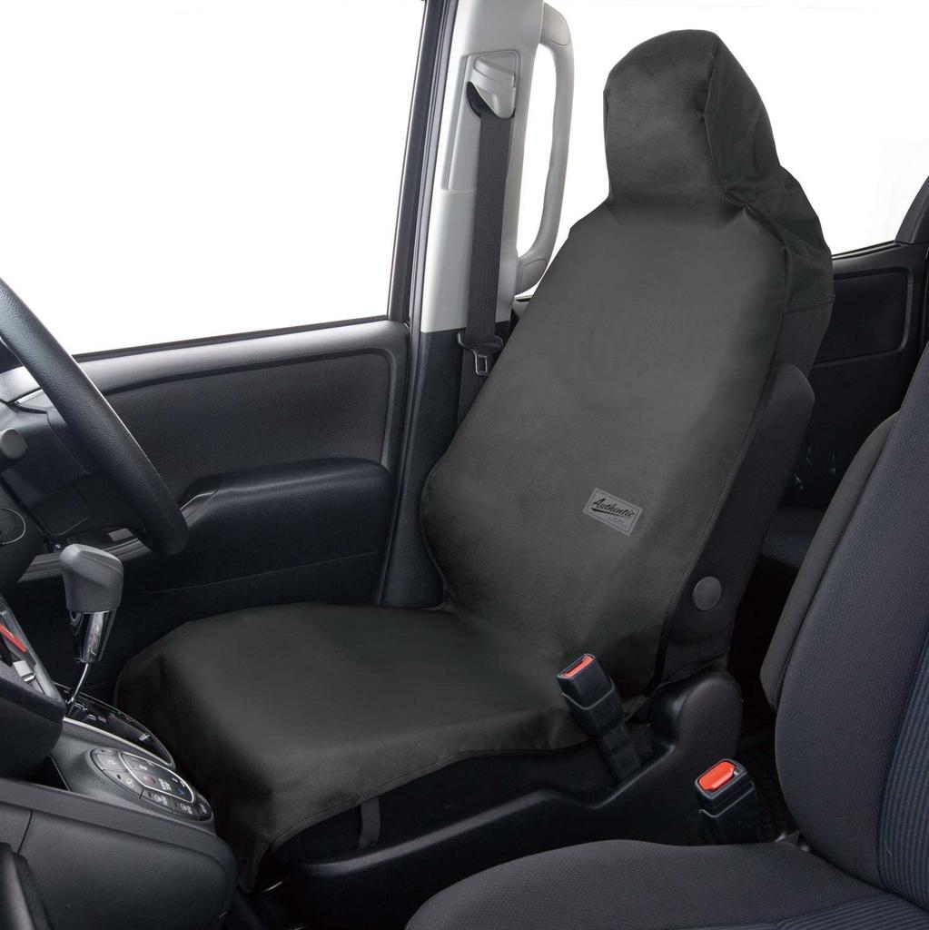 BONFORM FineTex EX Wide Size Seat Front Seat Cover Cover, Waterproof, Water-Repellent, (1 piece), Black, 4092-10BK
