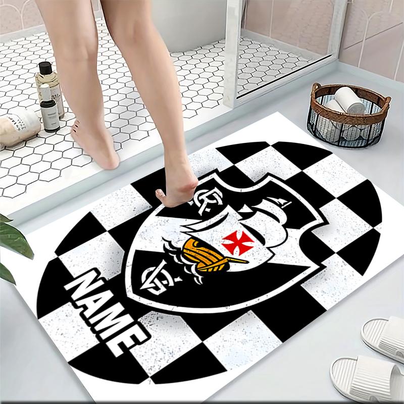 Custom Name "Vasco Shield Emblem" Carpet Rug Customizable Soft Washable Anti-Slip Home Living Room Sofa Mats Personalized Rug. 0909266