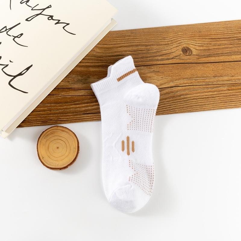 

Летние мужские носки: Влаговпитывающие, Защищающие от запаха, Дышащие, Тонкие, Полностью хлопковые, Короткие носки с неглубоким вырезом, Низкий верх, Сетчатые спортивные носки с поднятым ушком 1 pair