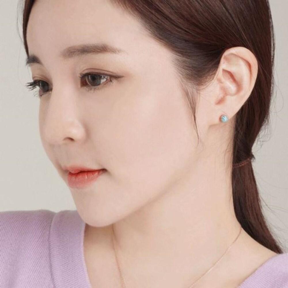 [Onoma] Onm (92.5 Silver) All-Silver Tipan Turquoise Necklace (12092424)