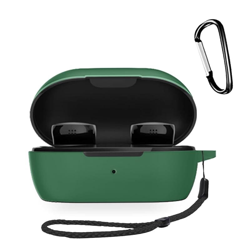 

For Bose QuietComfort Earbuds 2nd generation earphones for case Silicone protective case [HUKWIMO] with carabiner + strap visible led light Wireless