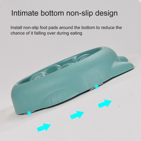 Dog Bowl Slow Feeding Anti Chock PP Material Puppy Food Dispenser Feeding Bowl Pet Supplies