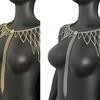 Sparkling Rhinestones Fringe Bridal Shoulder Body Chain Jewelry For Elegant Wedding Event And Special Occasions