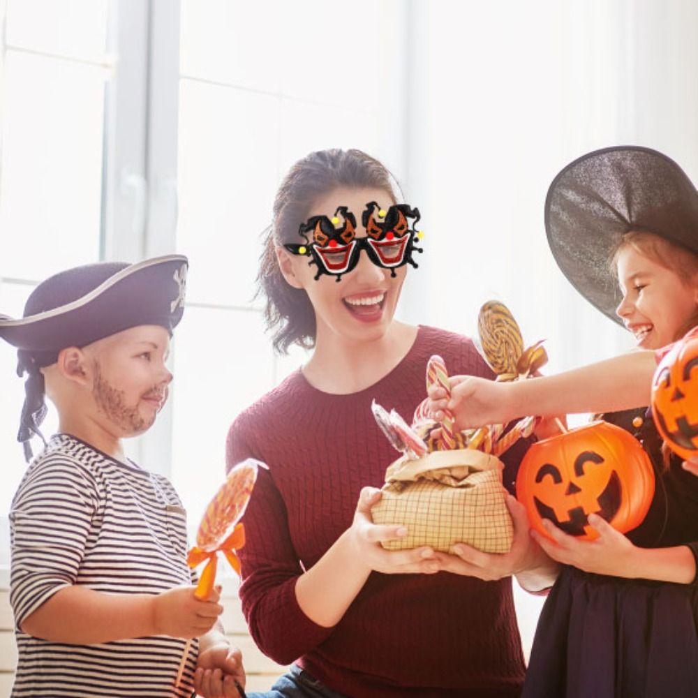 Keine Gläser Halloween-Brille Paillettenbesetzte Halloween-Selfie-Requisiten Geisterfest