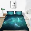 Star Printing Bedding Single Double Bed Full Size 3D Microfiber Universe Printing Pillowcase and Quilt Cover 2/3 Comfortable Home Decoration