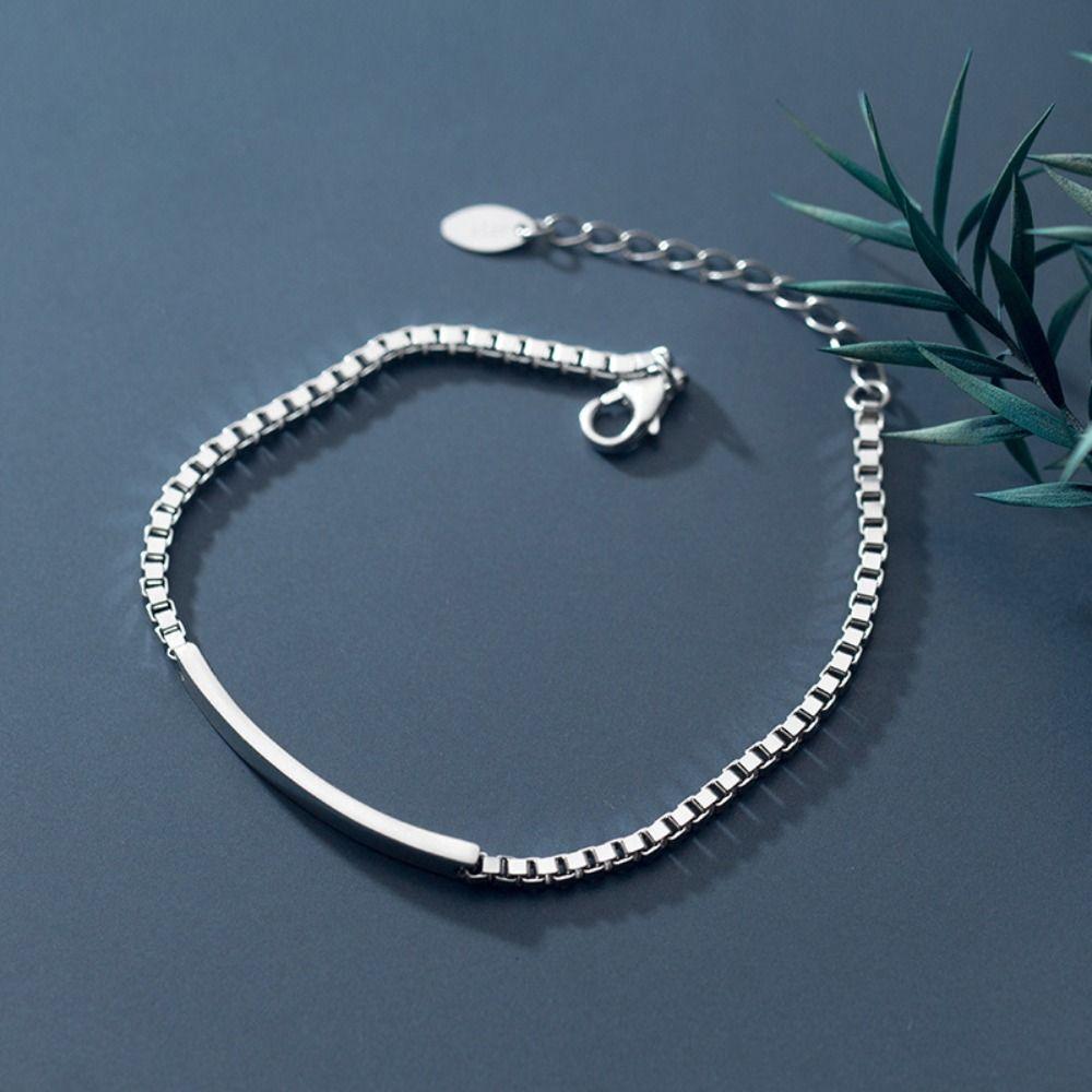 2Pcs Classic Simple Couple Bangle Adjustable Hand Bracelet Jewelry  For Women Men