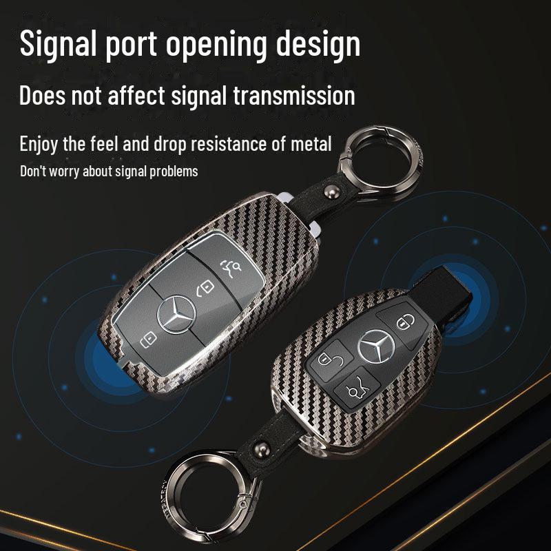 Protective Shell for Mercedes-Benz C-Class, E-Class, GLC300L, E300L, A200L, S-Class, C260L Key - Buckle Included