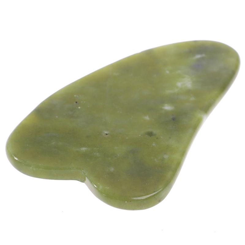 Gua Sha Natural Green Jade Quartz  Stone  Bodys Massage Board Tool