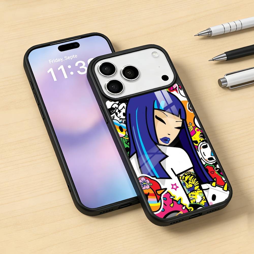 T-Tokidoki A-Art B-Bright Cartoon Phone Case For iPhone17,16,15,14,13,12,Pro,Max,Magnetic For Magsafe Wireless Charging