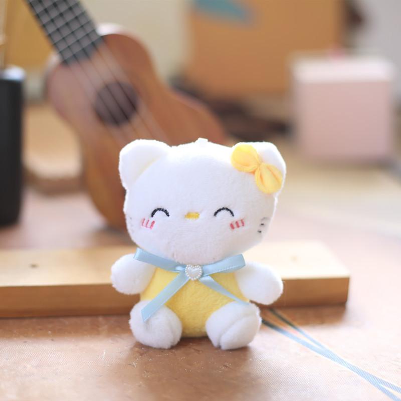Plush Soft Short Cat Doll Stuffed Animal Keychain Gift Girls For
