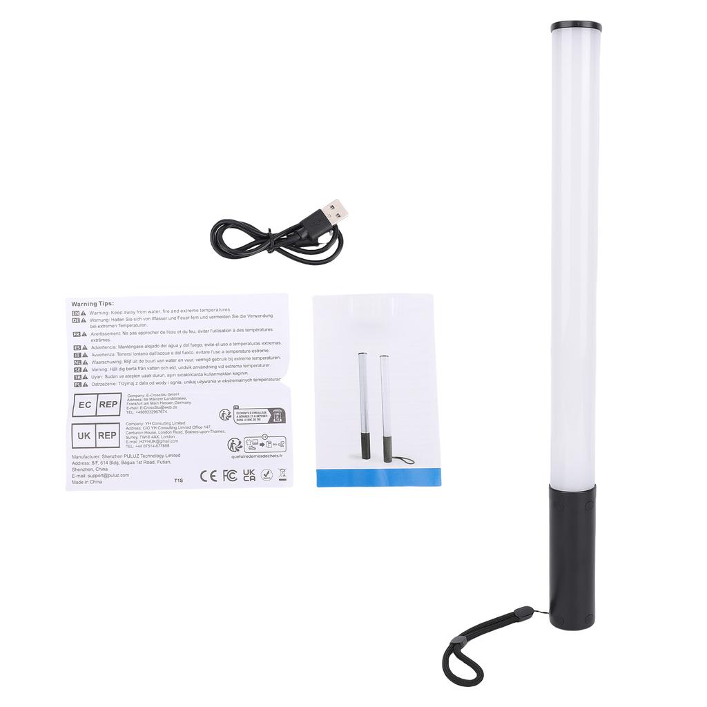 Handheld Full Color Fill Light RGB Stick Photography Lamp 2500 9000K Adjustable LED Video Light